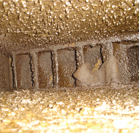 Grime build up without cleaning service