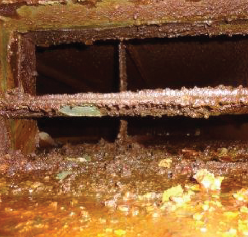 Grime build up in galley