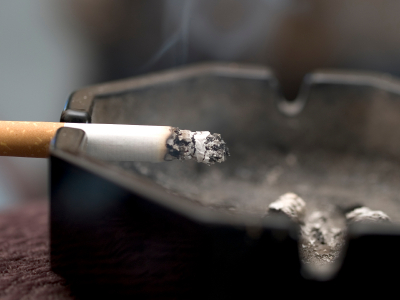 Cigarette smoke purification system